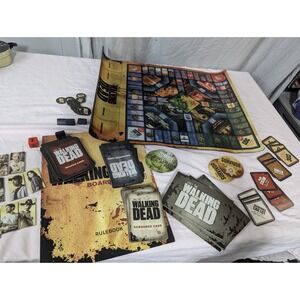 AMC WALKING DEAD Board Game FOR PIECES or PARTS NOT COMPLETE see Description